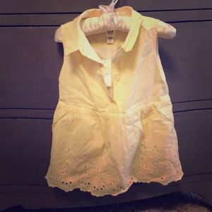 Yellow gingham dress